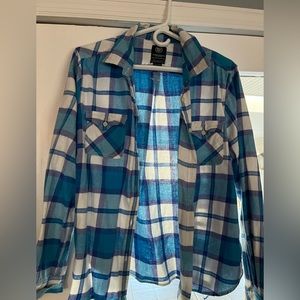 Women’s American Eagle Plaid Button Up